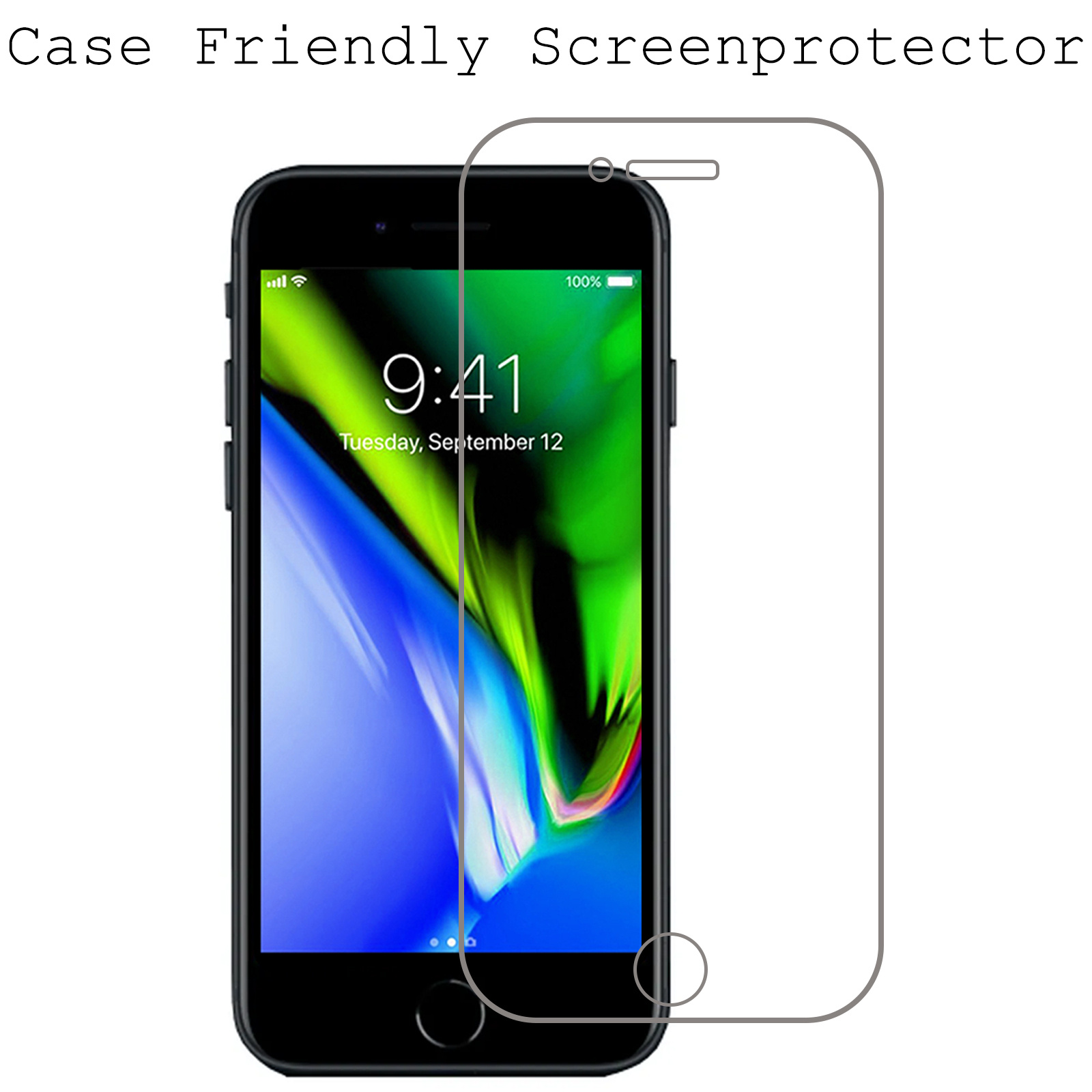 BASEY. Screenprotector Geschikt voor iPhone 6s Screenprotector Tempered Glass - Screenprotector Geschikt voor iPhone 6s Beschermglas Screen Protector Glas - 3 Stuks
