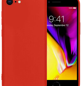 Nomfy Nomfy iPhone SE 2020 Hoesje Siliconen - Rood