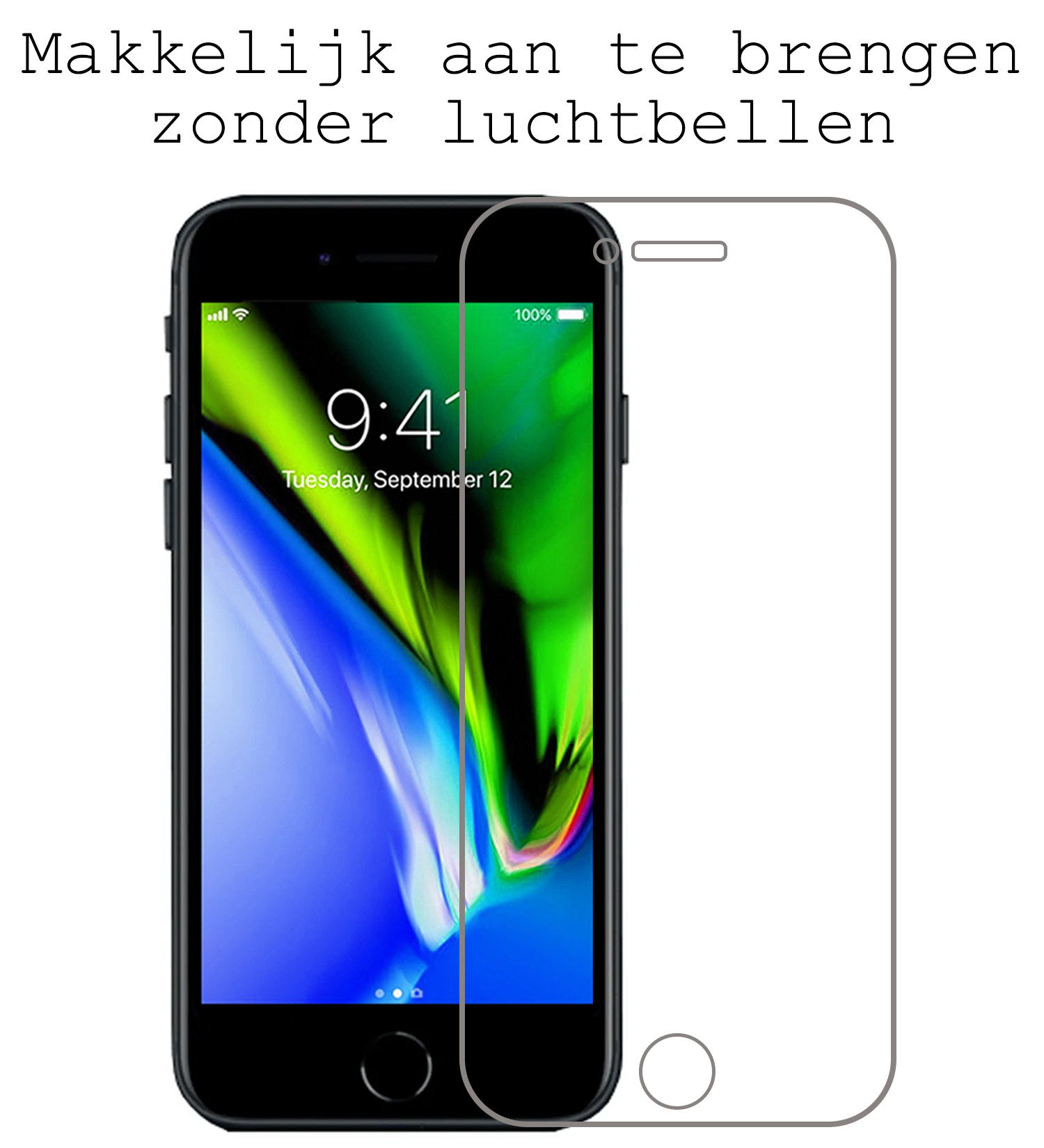 BASEY. Screenprotector Geschikt voor iPhone 6s Plus Screenprotector Tempered Glass - Screenprotector Geschikt voor iPhone 6s Plus Beschermglas Screen Protector Glas - 2 Stuks