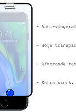 BASEY. Screenprotector Geschikt voor iPhone 7 Screenprotector Beschermglas Full Cover - Screenprotector Geschikt voor iPhone 7 Screen Protector Full Cover - 2 Stuks
