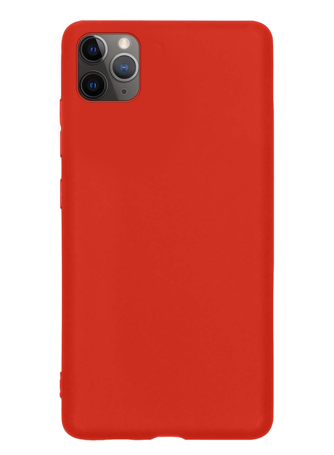 Nomfy Hoesje Geschikt voor iPhone 11 Pro Max Hoesje Siliconen Cover Case - Hoes Geschikt voor iPhone 11 Pro Max Hoes Back Case - Rood