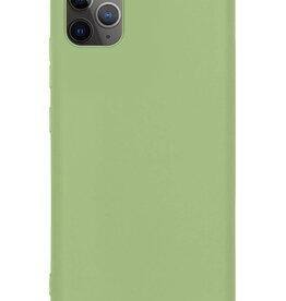 Nomfy Nomfy iPhone 11 Pro Max Hoesje Siliconen - Groen