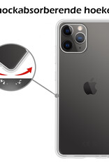 Nomfy Hoesje Geschikt voor iPhone 11 Pro Hoesje Siliconen Cover Case - Hoes Geschikt voor iPhone 11 Pro Hoes Back Case - Transparant