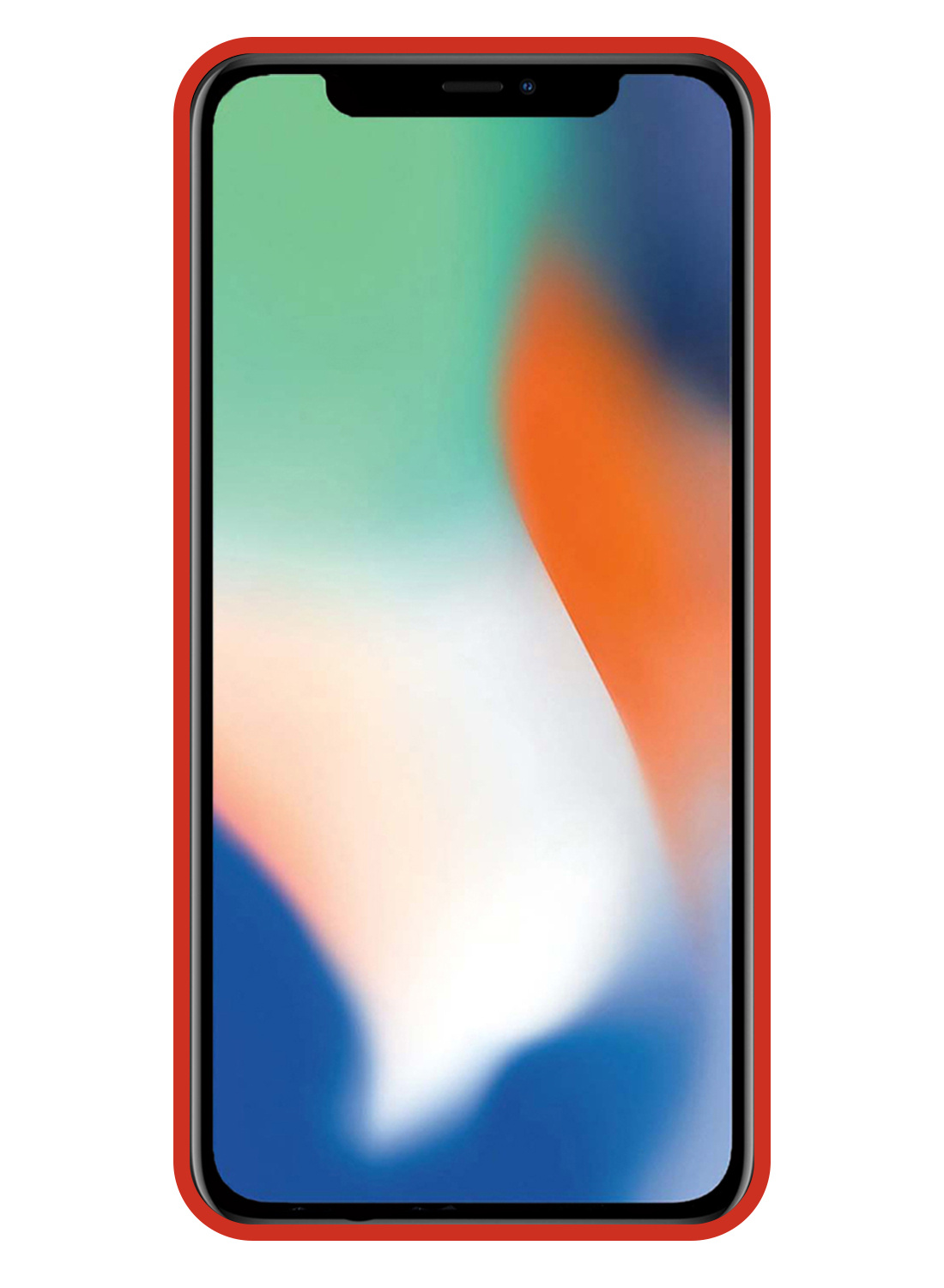 Nomfy Hoesje Geschikt voor iPhone 11 Pro Hoesje Siliconen Cover Case - Hoes Geschikt voor iPhone 11 Pro Hoes Back Case - Rood