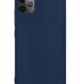 Nomfy Nomfy iPhone 11 Pro Hoesje Siliconen - Donker Blauw
