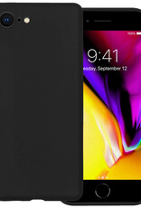 Nomfy Hoesje Geschikt voor iPhone 8 Hoesje Siliconen Cover Case - Hoes Geschikt voor iPhone 8 Hoes Back Case - Zwart