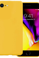 Nomfy Hoesje Geschikt voor iPhone 8 Hoesje Siliconen Cover Case - Hoes Geschikt voor iPhone 8 Hoes Back Case - Geel