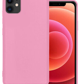 BASEY. BASEY. iPhone 11 Hoesje Siliconen - Licht Roze