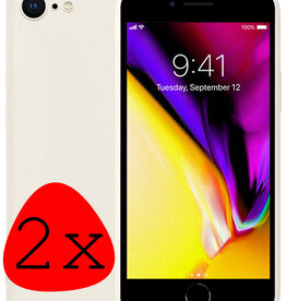 Nomfy Nomfy iPhone 7 Hoesje Siliconen 2 PACK - Wit