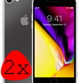 Nomfy Nomfy iPhone 7 Hoesje Siliconen 2 PACK - Transparant