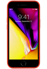 Nomfy Hoesje Geschikt voor iPhone 7 Hoesje Siliconen Cover Case - Hoes Geschikt voor iPhone 7 Hoes Back Case - 2-PACK - Rood