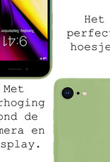 Nomfy Hoesje Geschikt voor iPhone 7 Hoesje Siliconen Cover Case - Hoes Geschikt voor iPhone 7 Hoes Back Case - 2-PACK - Groen