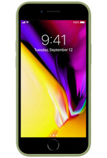 Nomfy Hoesje Geschikt voor iPhone 7 Hoesje Siliconen Cover Case - Hoes Geschikt voor iPhone 7 Hoes Back Case - Groen