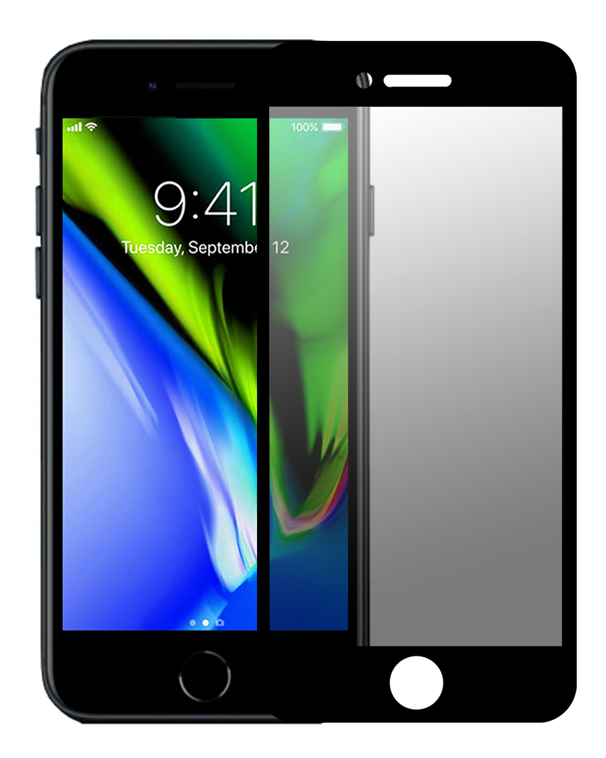BASEY. Screenprotector Geschikt voor iPhone 7 Screenprotector Privacy Beschermglas - Screenprotector Geschikt voor iPhone 7 Screen Protector Full Screen Privacy