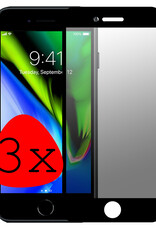 BASEY. Screenprotector Geschikt voor iPhone 7 Screenprotector Privacy Beschermglas - Screenprotector Geschikt voor iPhone 7 Screen Protector Full Screen Privacy - 3 Stuks