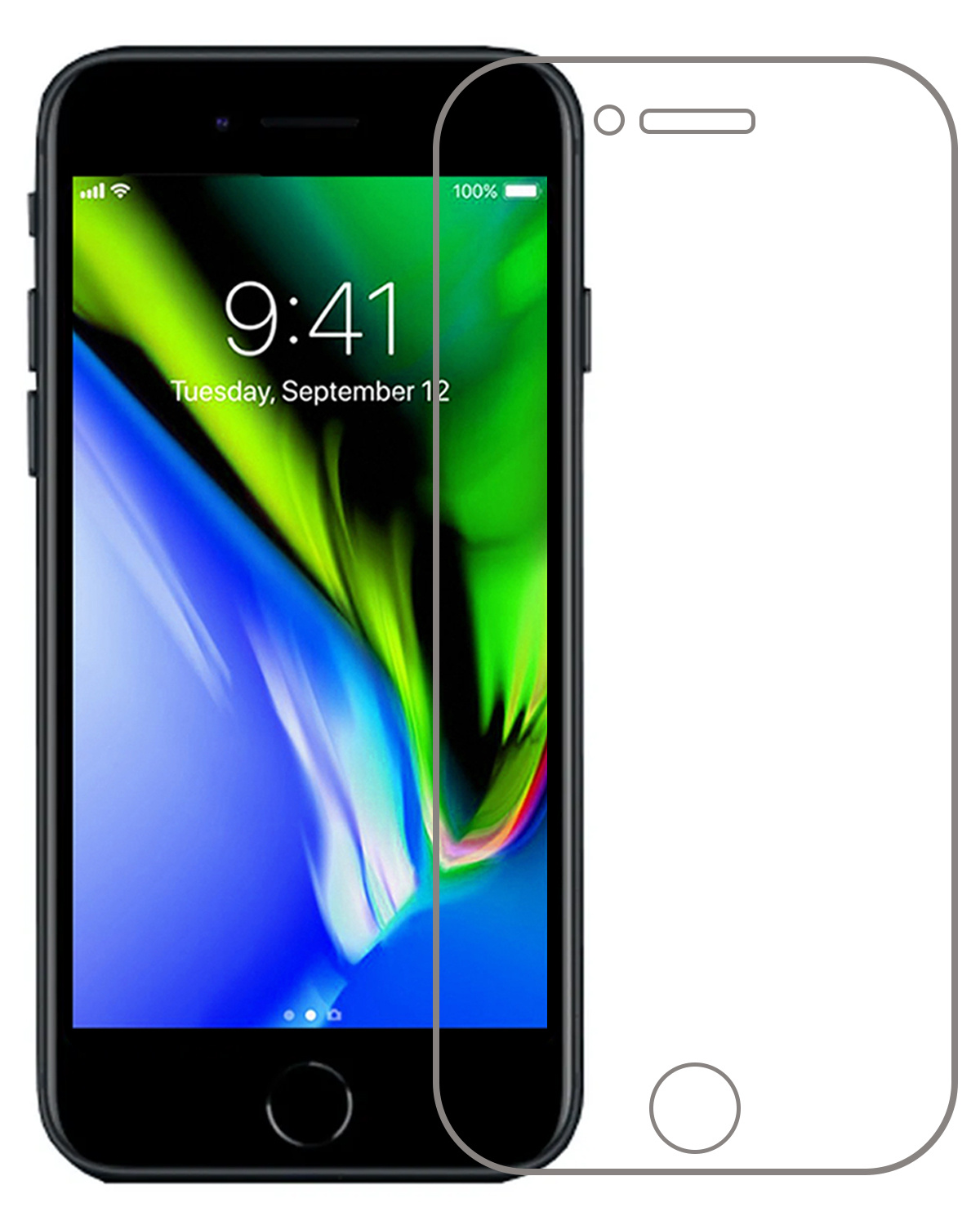 BASEY. Screenprotector Geschikt voor iPhone 7 Plus Screenprotector Tempered Glass - Screenprotector Geschikt voor iPhone 7 Plus Beschermglas Screen Protector Glas