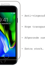 BASEY. Screenprotector Geschikt voor iPhone 8 Screenprotector Tempered Glass - Screenprotector Geschikt voor iPhone 8 Beschermglas Screen Protector Glas - 2 Stuks