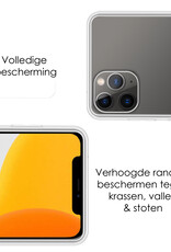 NoXx Hoes Geschikt voor iPhone 12 Pro Max Hoesje Cover Siliconen Back Case Hoes - Transparant - 2x