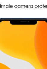 NoXx Hoes Geschikt voor iPhone 12 Pro Max Hoesje Cover Siliconen Back Case Hoes - Donkerblauw - 2x