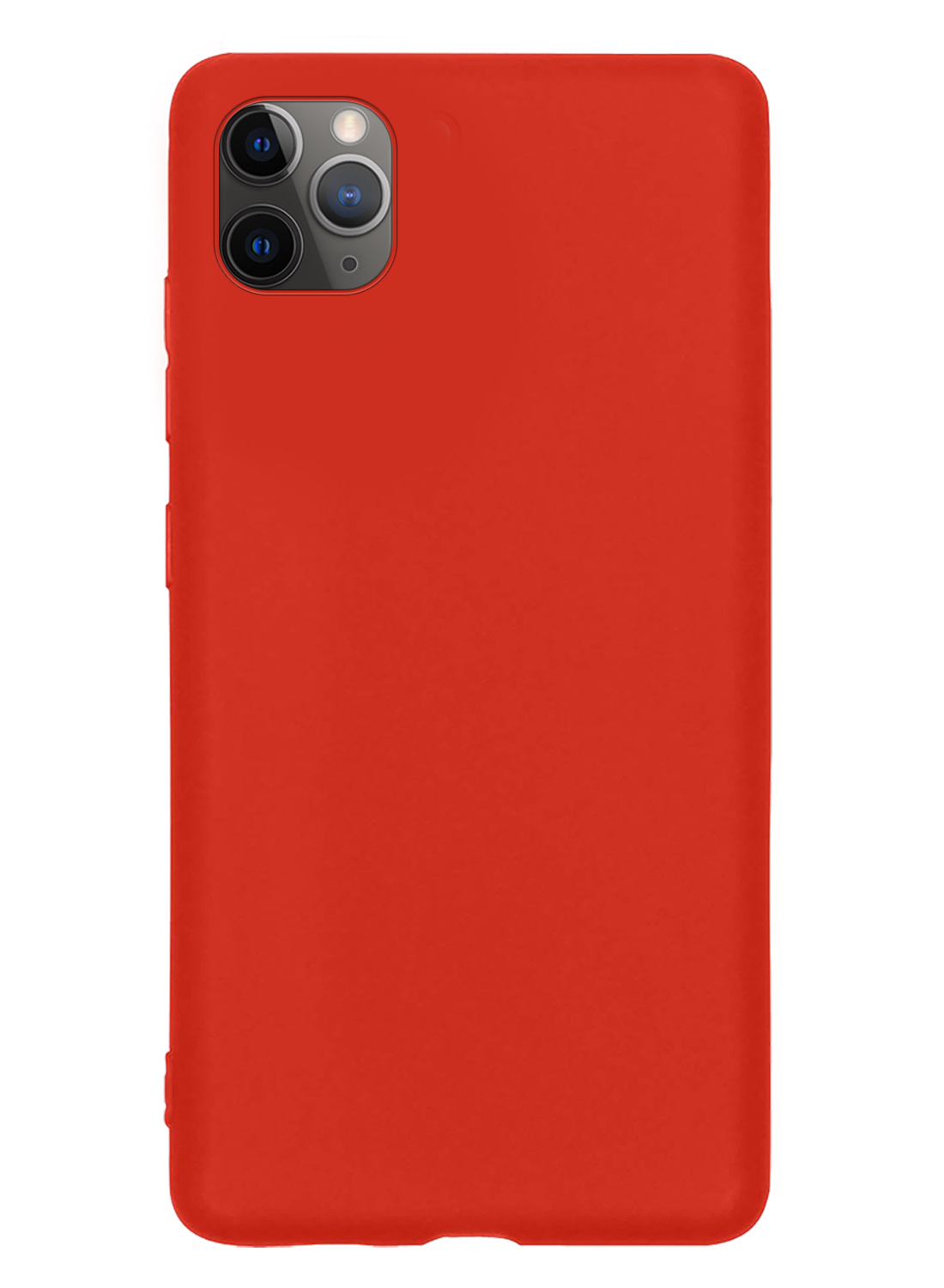 NoXx Hoes Geschikt voor iPhone 12 Pro Hoesje Cover Siliconen Back Case Hoes - Rood