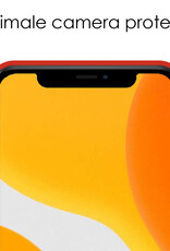 NoXx Hoes Geschikt voor iPhone 12 Pro Hoesje Cover Siliconen Back Case Hoes - Rood