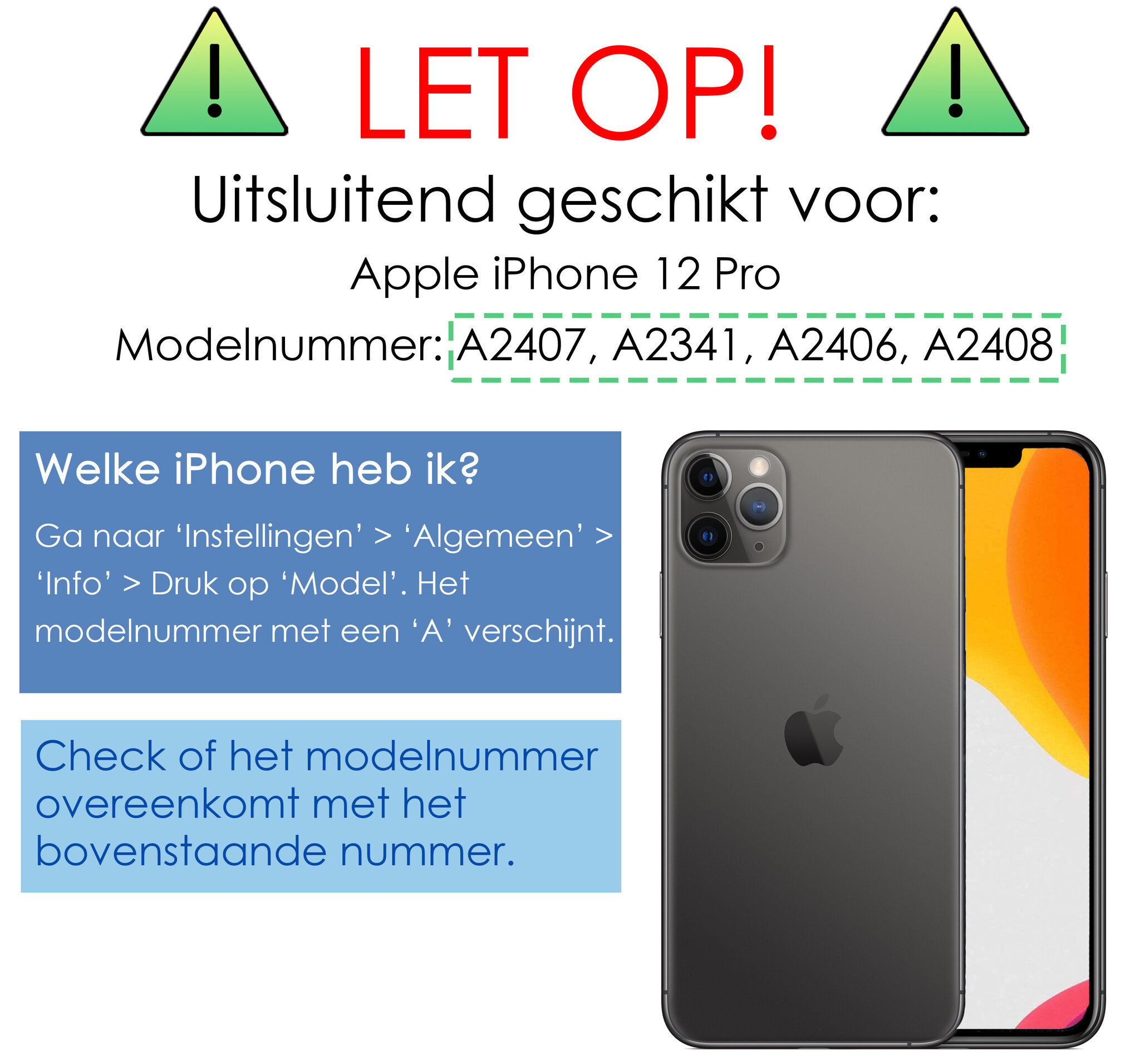 NoXx Hoes Geschikt voor iPhone 12 Pro Hoesje Cover Siliconen Back Case Hoes - Donkerblauw - 2x