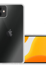 NoXx Hoes Geschikt voor iPhone 12 Hoesje Cover Siliconen Back Case Hoes - Transparant