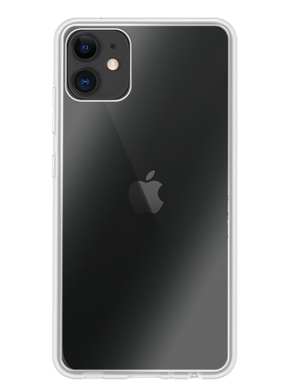 NoXx Hoes Geschikt voor iPhone 12 Hoesje Cover Siliconen Back Case Hoes - Transparant