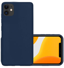 NoXx NoXx iPhone 12 Hoesje Siliconen - Donker Blauw