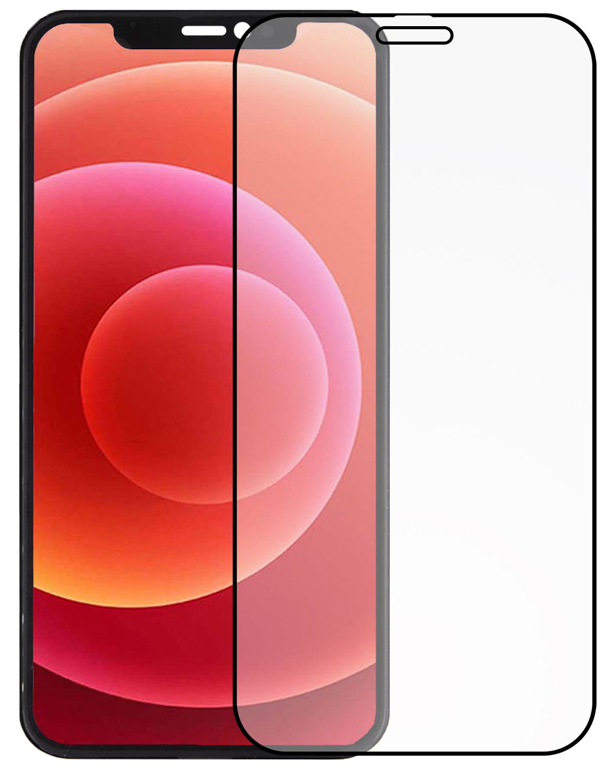 BASEY. Screenprotector Geschikt voor iPhone XR Screenprotector Beschermglas Full Cover - Screenprotector Geschikt voor iPhone XR Screen Protector Full Cover