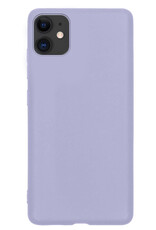NoXx Hoes Geschikt voor iPhone 12 Mini Hoesje Cover Siliconen Back Case Hoes - Lila