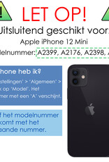 NoXx Hoes Geschikt voor iPhone 12 Mini Hoesje Cover Siliconen Back Case Hoes - Lila