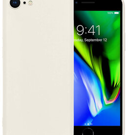 NoXx NoXx iPhone SE 2020 Hoesje Siliconen - Wit
