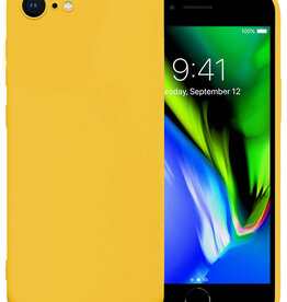 NoXx NoXx iPhone SE 2020 Hoesje Siliconen - Geel
