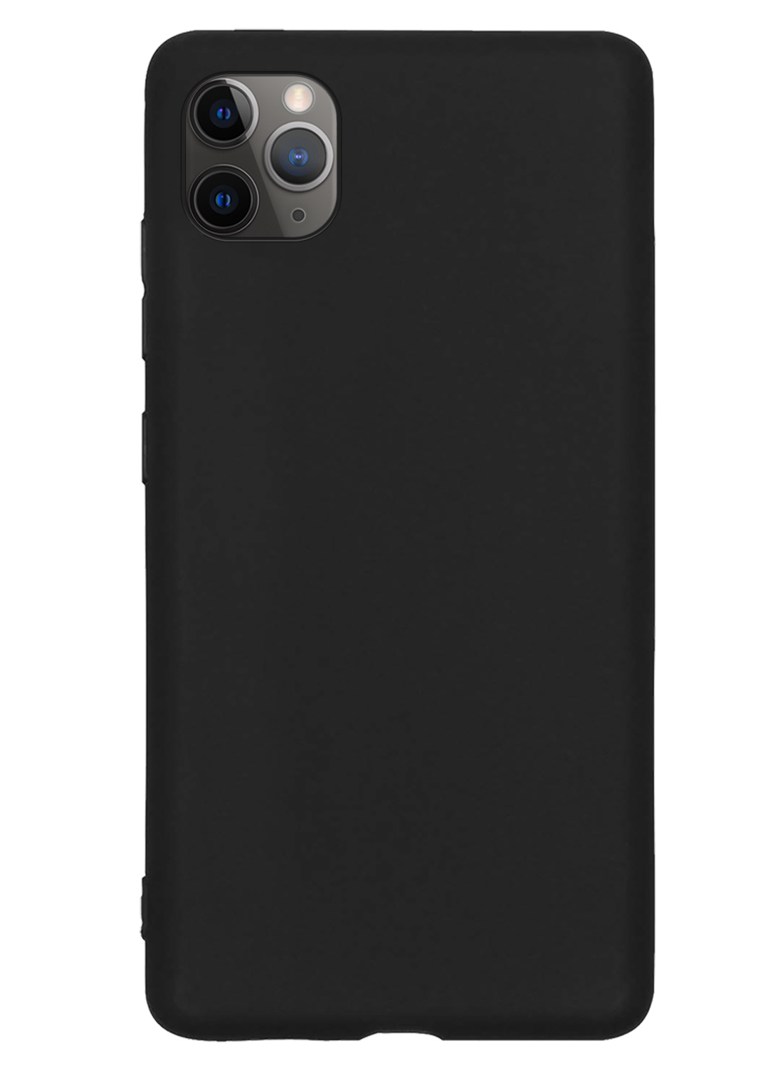 NoXx Hoes Geschikt voor iPhone 11 Pro Max Hoesje Cover Siliconen Back Case Hoes - Zwart - 2x