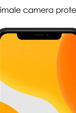 NoXx Hoes Geschikt voor iPhone 11 Pro Max Hoesje Cover Siliconen Back Case Hoes - Zwart - 2x