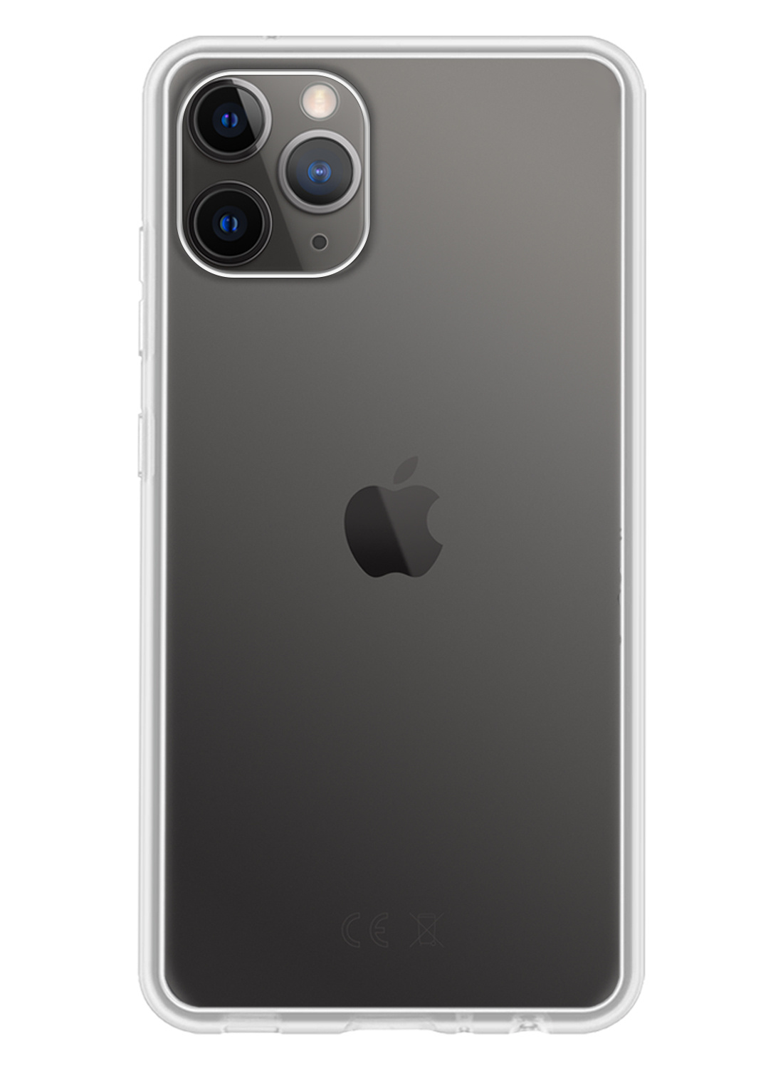 NoXx Hoes Geschikt voor iPhone 11 Pro Max Hoesje Cover Siliconen Back Case Hoes - Transparant - 2x