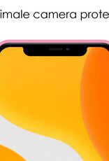 NoXx Hoes Geschikt voor iPhone 11 Pro Max Hoesje Cover Siliconen Back Case Hoes - Lichtroze - 2x