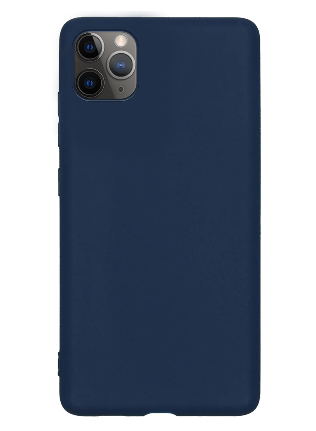 NoXx Hoes Geschikt voor iPhone 11 Pro Max Hoesje Cover Siliconen Back Case Hoes - Donkerblauw - 2x