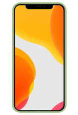 NoXx Hoes Geschikt voor iPhone 11 Pro Max Hoesje Cover Siliconen Back Case Hoes - Groen