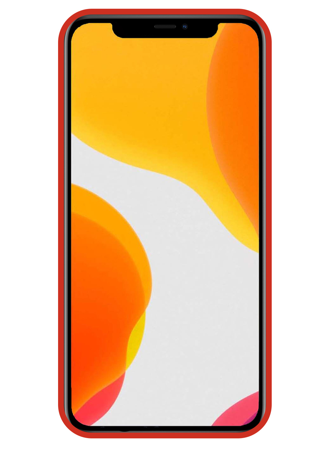 NoXx Hoes Geschikt voor iPhone 11 Pro Hoesje Cover Siliconen Back Case Hoes - Rood - 2x