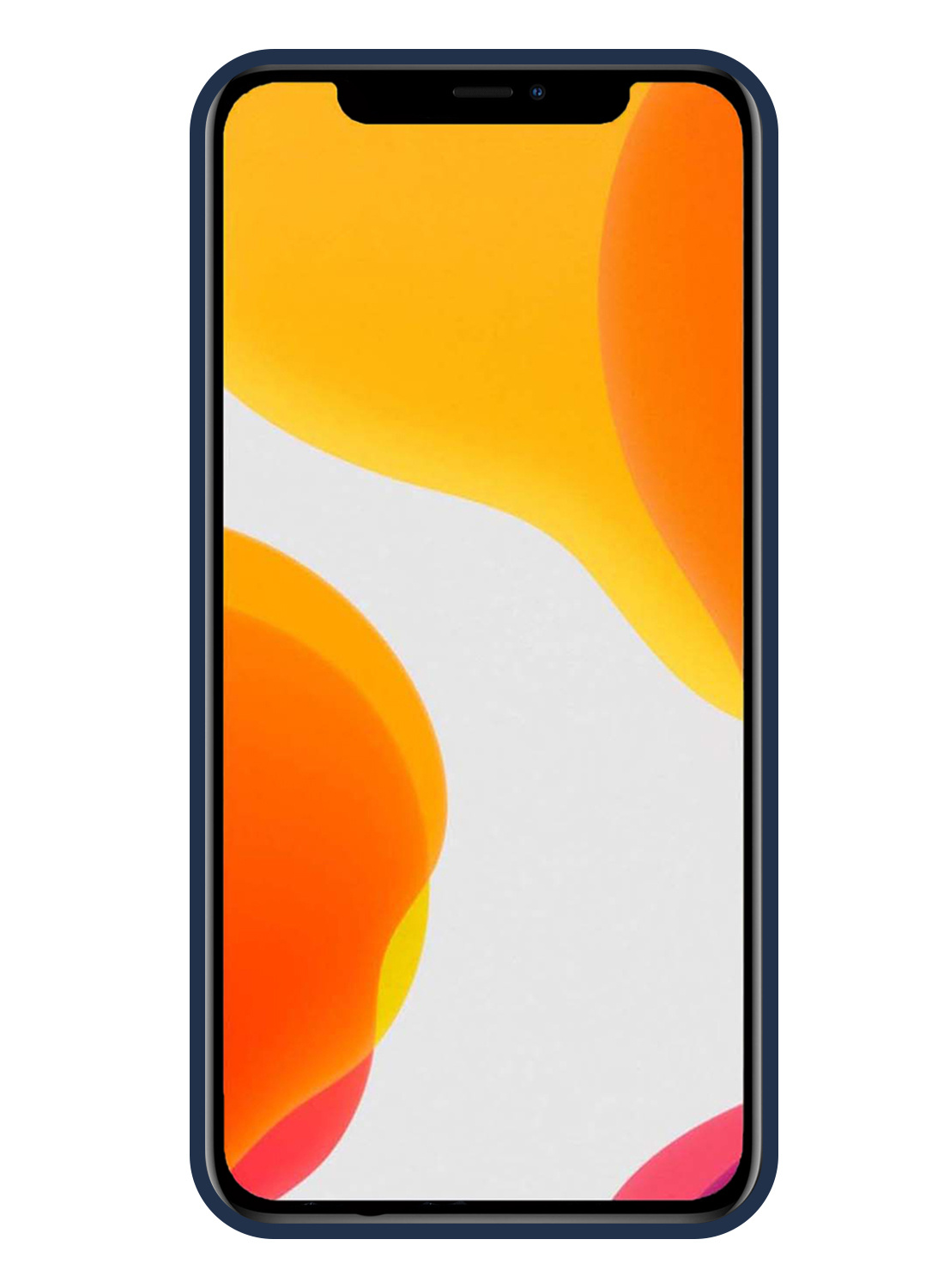 NoXx Hoes Geschikt voor iPhone 11 Pro Hoesje Cover Siliconen Back Case Hoes - Donkerblauw - 2x