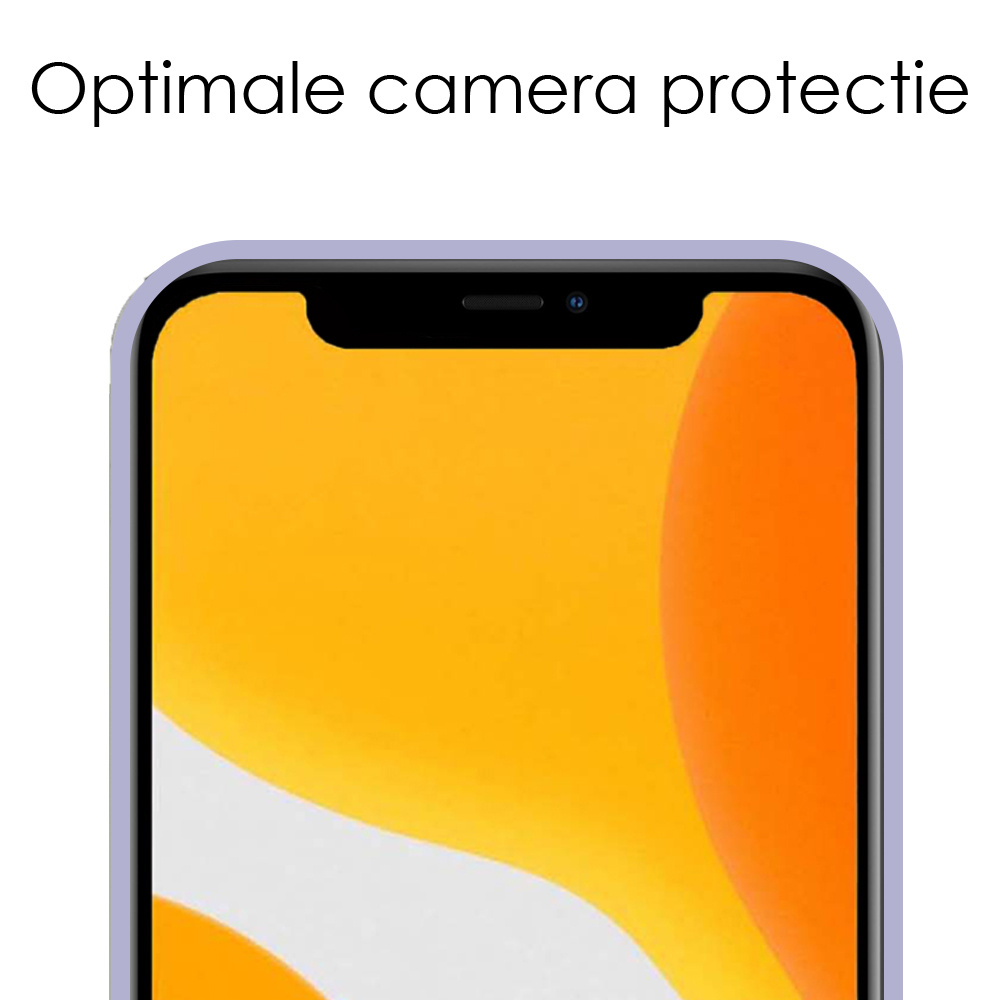 NoXx Hoes Geschikt voor iPhone 11 Pro Hoesje Cover Siliconen Back Case Hoes - Lila