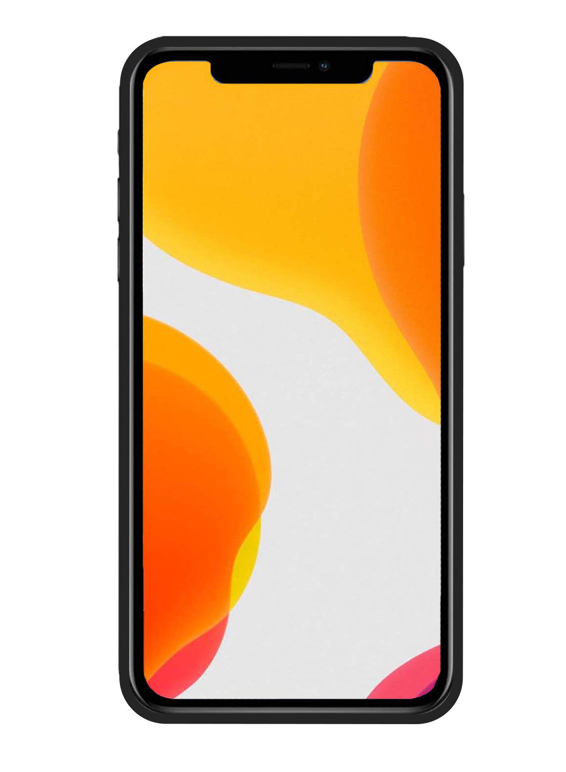 NoXx Hoes Geschikt voor iPhone 11 Hoesje Cover Siliconen Back Case Hoes - Zwart - 2x