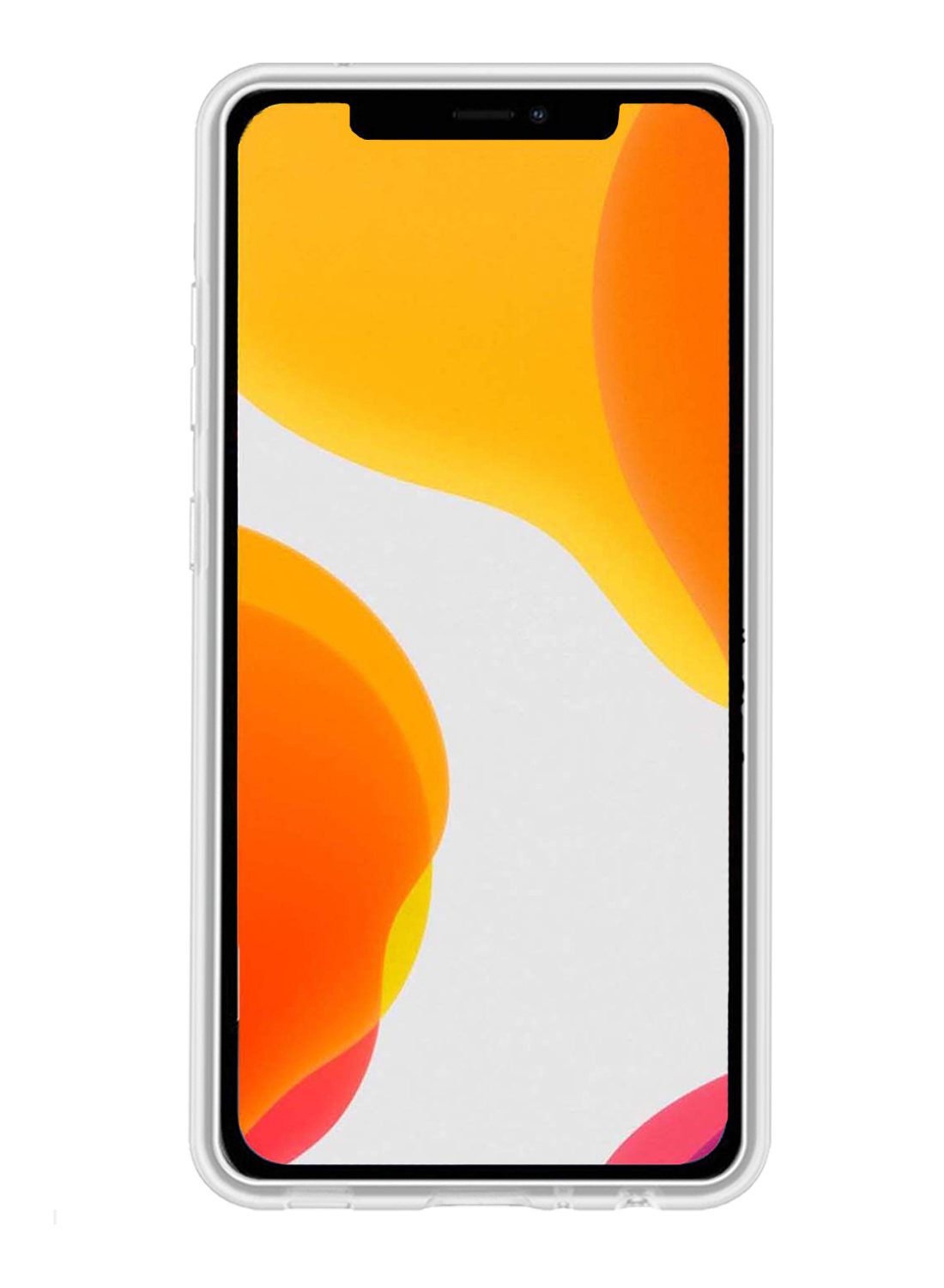 NoXx Hoes Geschikt voor iPhone 11 Hoesje Cover Siliconen Back Case Hoes - Transparant - 2x