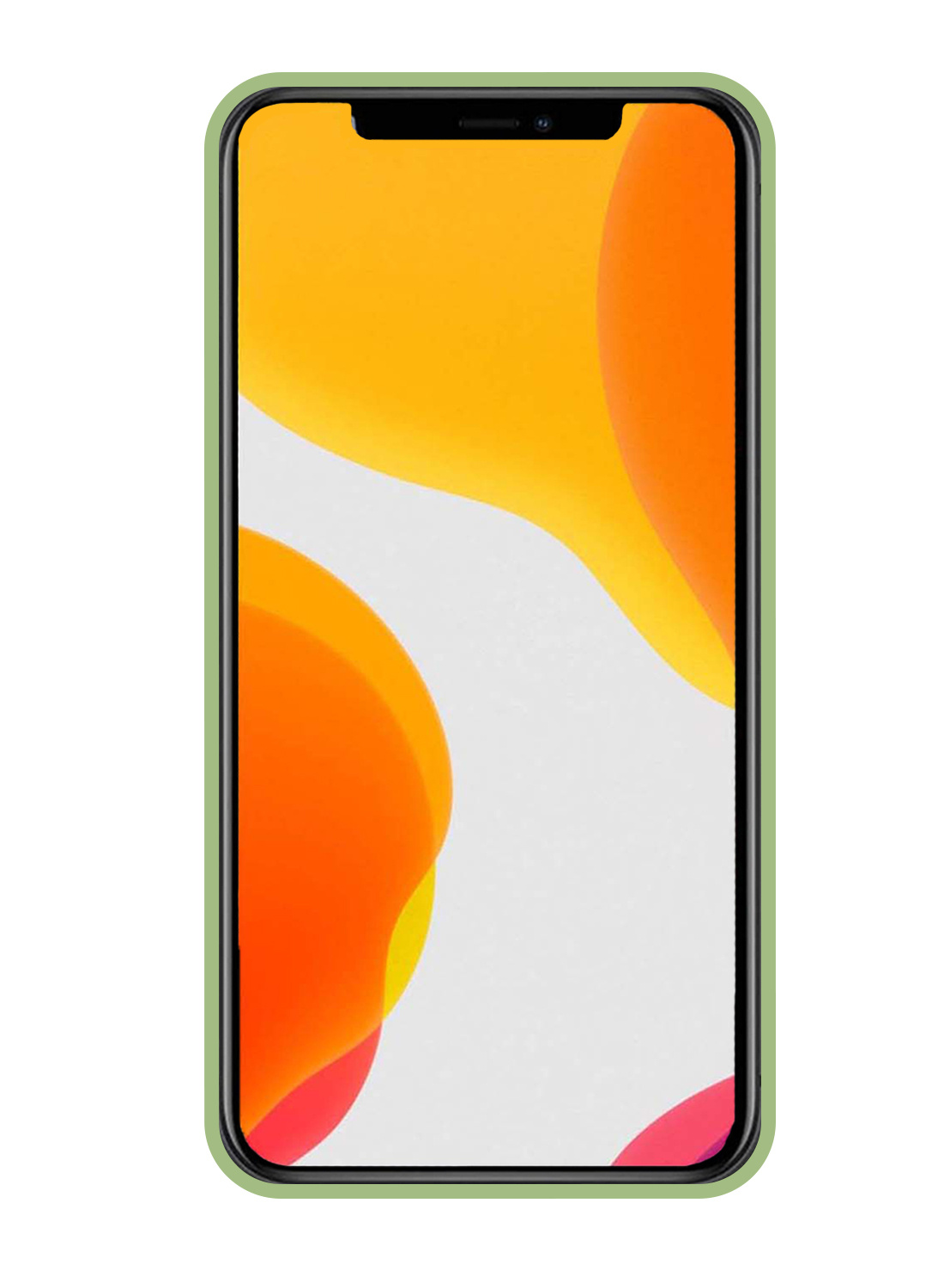 NoXx Hoes Geschikt voor iPhone 11 Hoesje Cover Siliconen Back Case Hoes - Groen - 2x