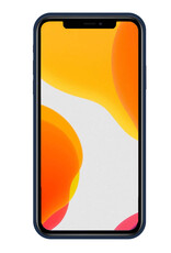 NoXx Hoes Geschikt voor iPhone 11 Hoesje Cover Siliconen Back Case Hoes - Donkerblauw - 2x