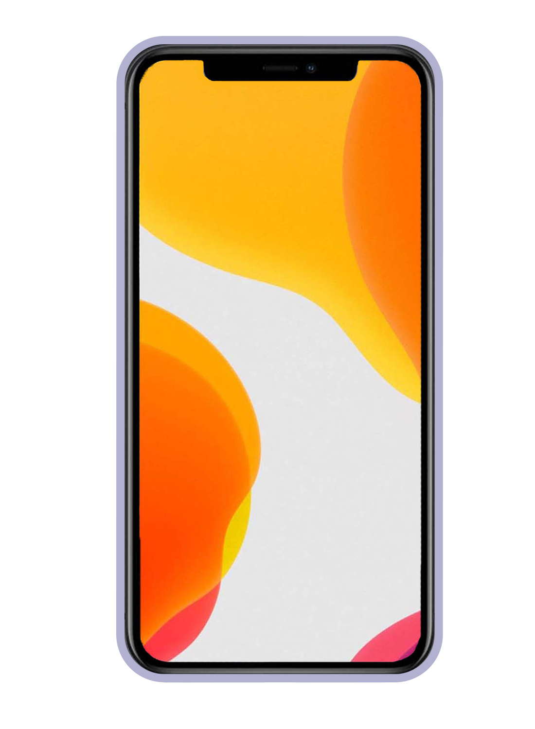 NoXx Hoes Geschikt voor iPhone 11 Hoesje Cover Siliconen Back Case Hoes - Lila