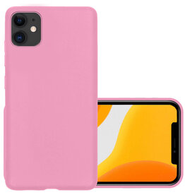 NoXx NoXx iPhone 11 Hoesje Siliconen - Licht Roze