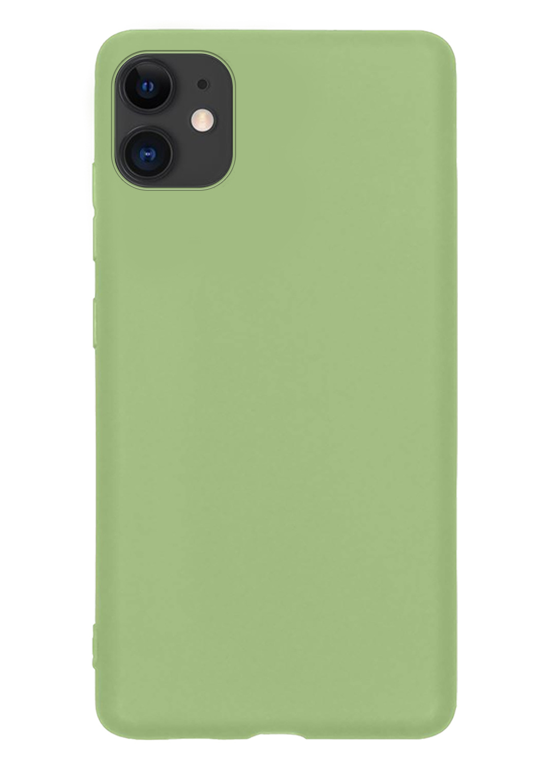 NoXx Hoes Geschikt voor iPhone 11 Hoesje Cover Siliconen Back Case Hoes - Groen